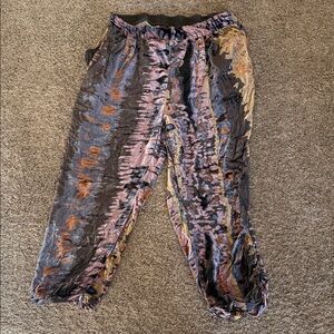 Johnny Was workshop velvet cuffed pant size medium